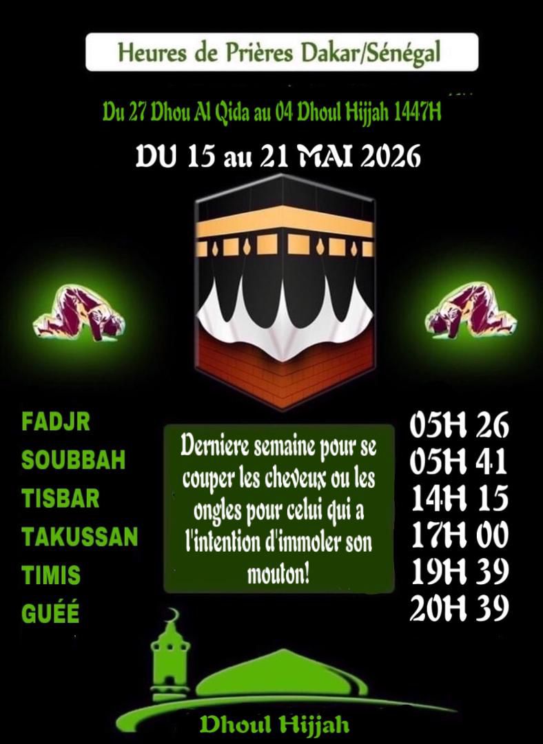 Heures de prières